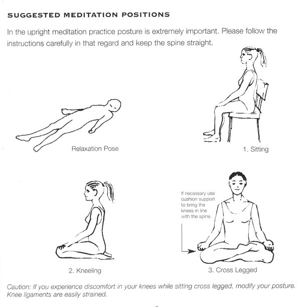 Suggested Meditation Positions